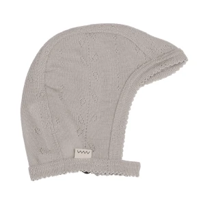 Czapeczka niemowlęca 100% wełna Merino Soft Dove