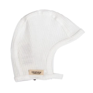 Miękka, bawełniana czapeczka dla noworodka Gentle White