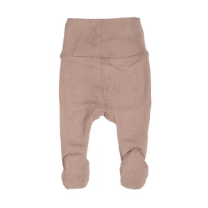 Legginsy ze stópkami 100% wełna Merino Burnt Rose 