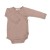 Body kopertowe z długim rękawem 100% wełna Merino Burnt rose