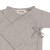 Zbliżenie na body kopertowe z długim rękawem 100% wełna Merino Soft Dove