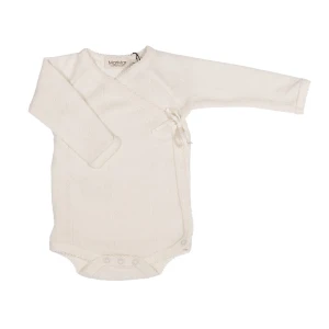Body kopertowe z długim rękawem 100% wełna Merino Natural
