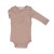 Body z długim rękawem 100% wełna Merino Burnt Rose