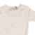 Zbliżenie na body z długim rękawem 100% wełna Merino Natural