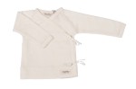 Kaftanik kopertowy z długim rękawem 100% wełna Merino Natural