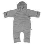 Kombinezon ocieplany dla noworodka Grey Melange
