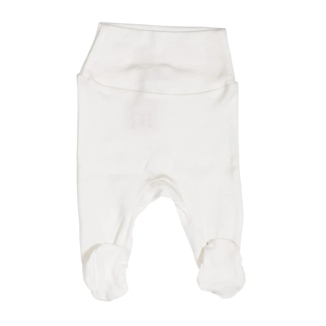 Legginsy w kolorze białym (Gentle White) z zestawu prezentowego dla niemowlaka w rozmiarze 62