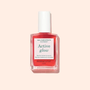 Manucurist Active Glow Raspberry pielęgnacyjny lakier do paznokci